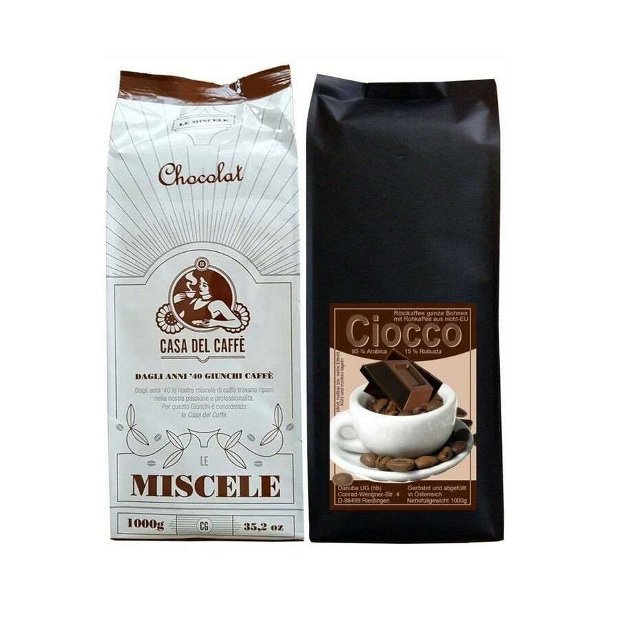 schokoladiger Espresso und Kaffee
